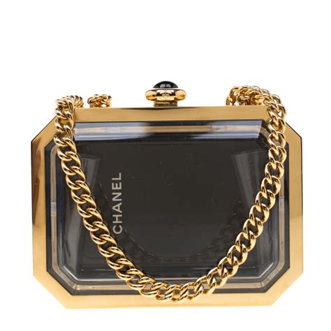 chanel plexiglass bag